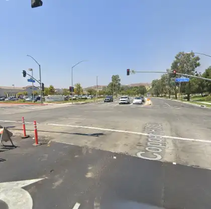 03-02-2026-Los-Angeles-County-CA-–-Lexus-Flips-Into-Fountain-After-Collision-with-Mercedes-Benz-SUV-in-Tesoro-del-Valle