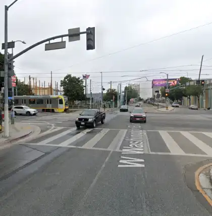 03-08-2026-Los-Angeles-County-CA-–-Woman-Killed-After-Two-Vehicle-Crash-at-Washington-Blvd-and-Flower-St